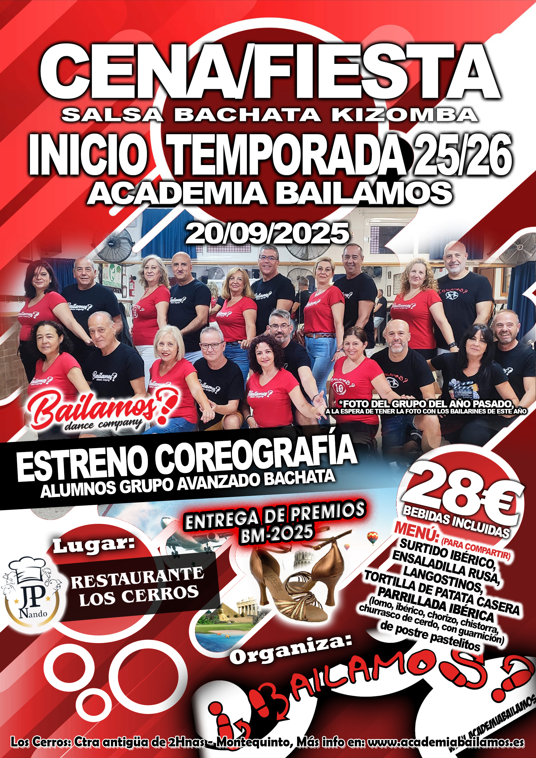 cartel fiesta inicio de temporada 25-26